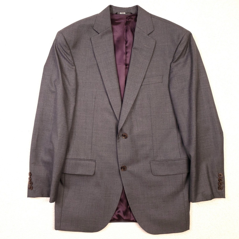Jack Victor Sport Coat Mens 38R Gray Wool Vitale Barberis Canonico Blazer Canada